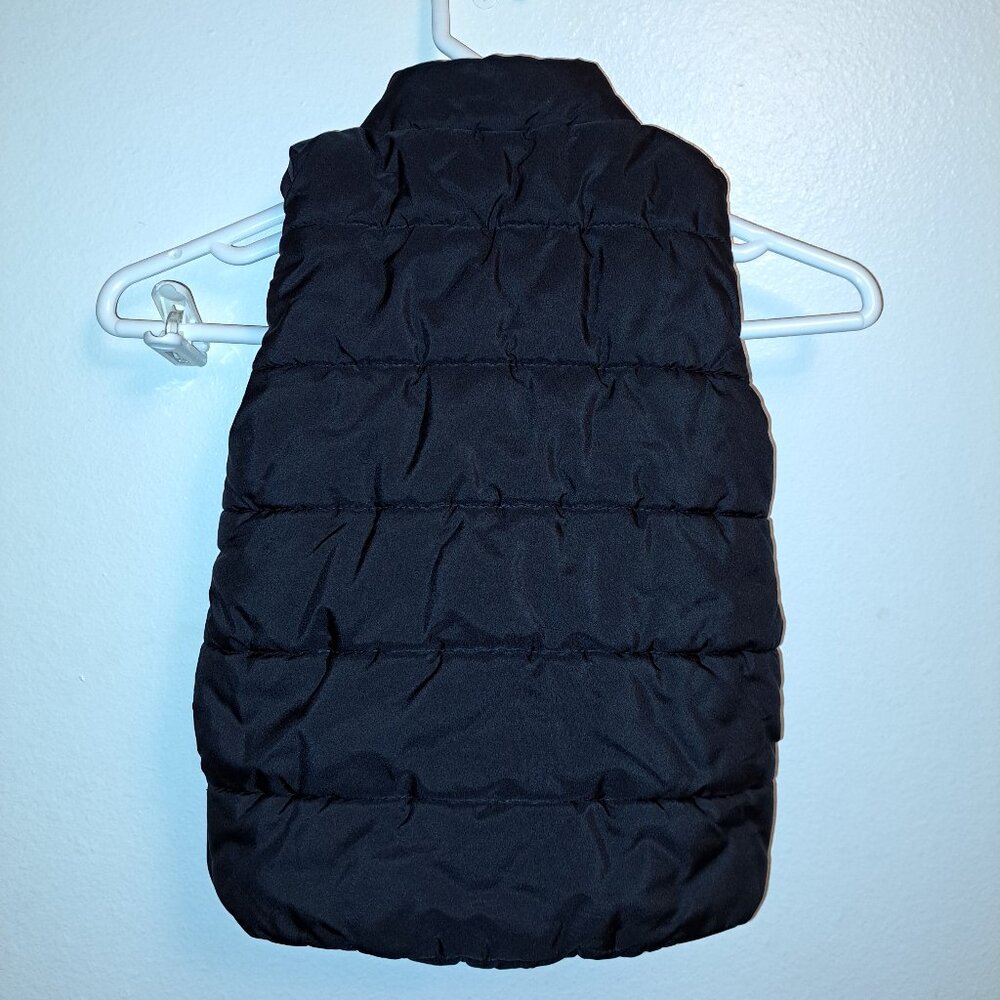 Puma Quilted Puffer Vest Outerwear W/Pockets Black/Red Logo Size XXS (3-4) - Picture 3 of 7